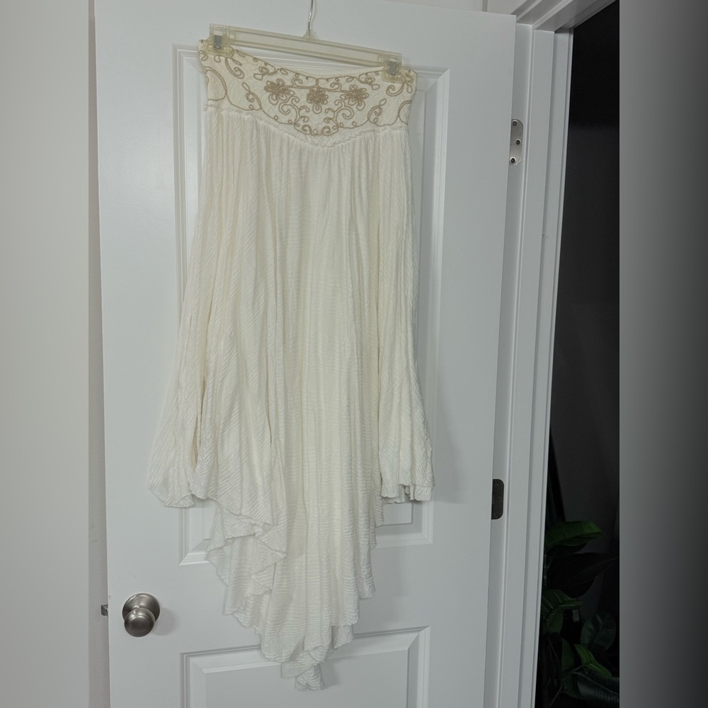 Free People Strapless Gauze Dress